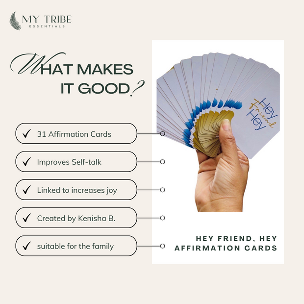 Hey Friend Hey Affirmation Cards - My Tribe Essentials